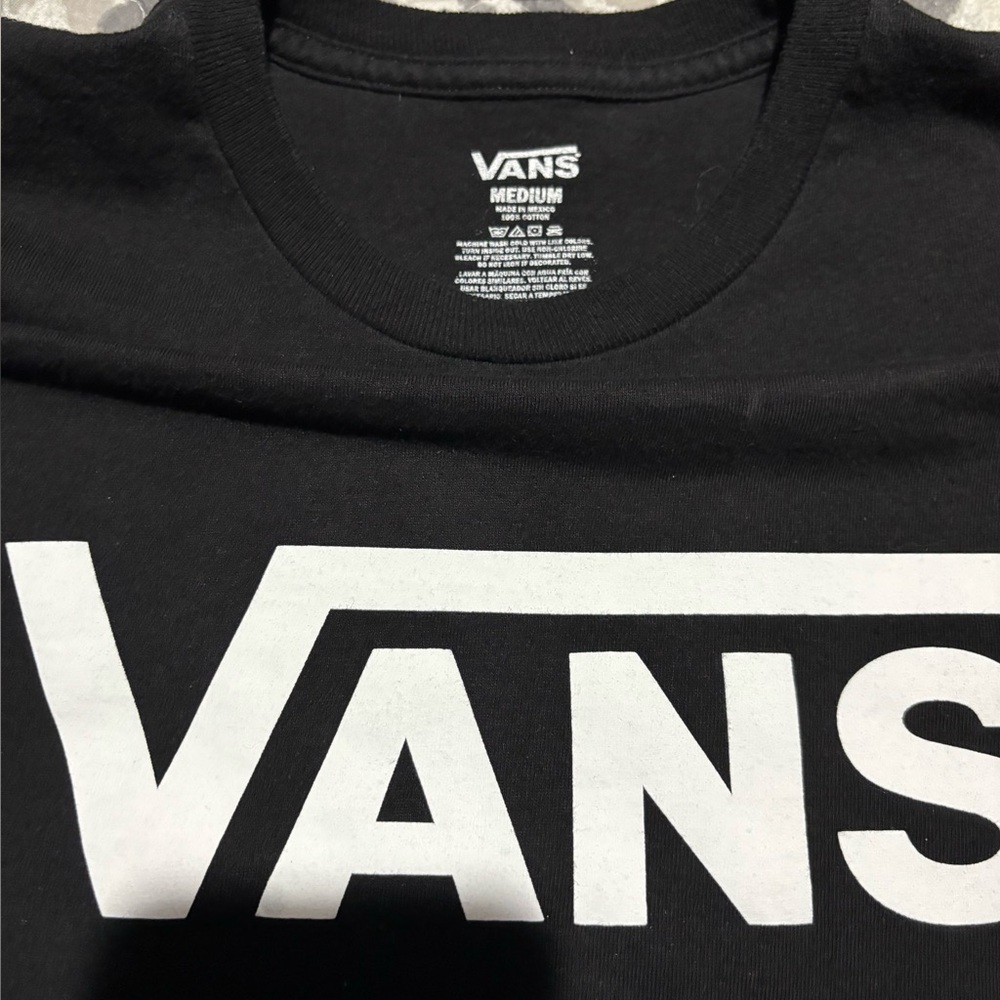 Vans Black Men's T-Shirt Size Medium - Picture 2 of 4